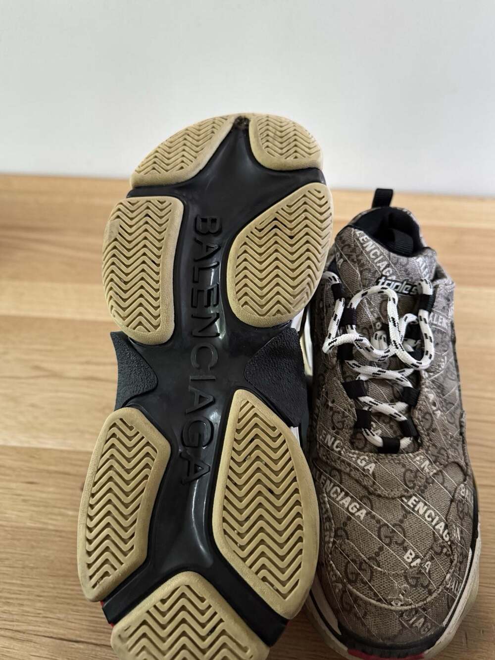 Gucci x Balenciaga The Hacker Project Triple S Sneakers Size 42. No box - Picture 6 of 6